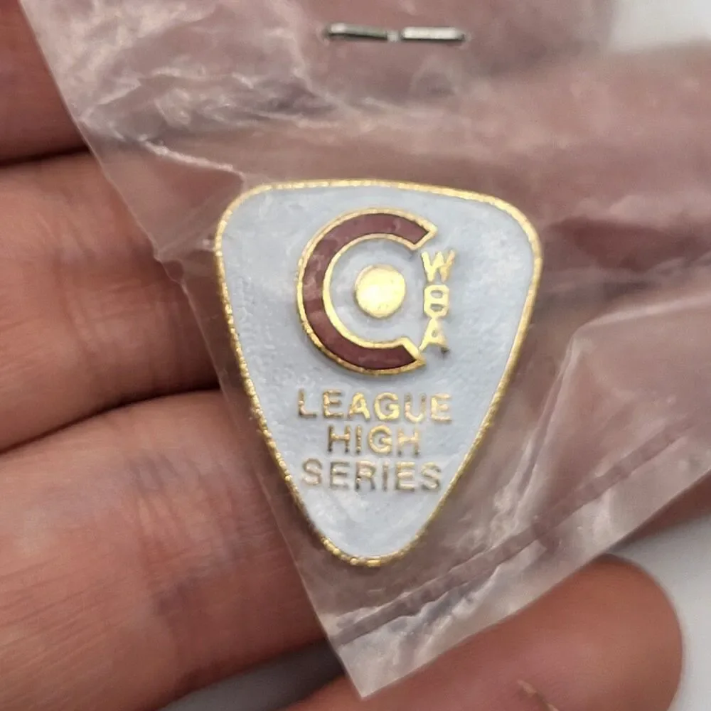 WBA (Women's Bowling Association) League High Series award pin 1in